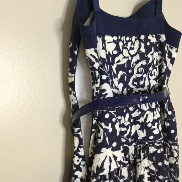 Cynthia Steffe Navy & White Eyelet Summer Dress - Picture 8 of 10
